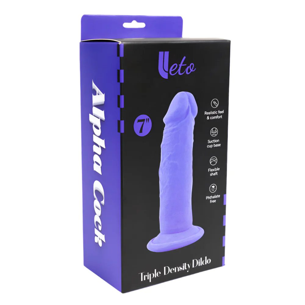 Leto Realistic 7" Alpha Cock Triple Density Dildo With Suction Cup - Image 5