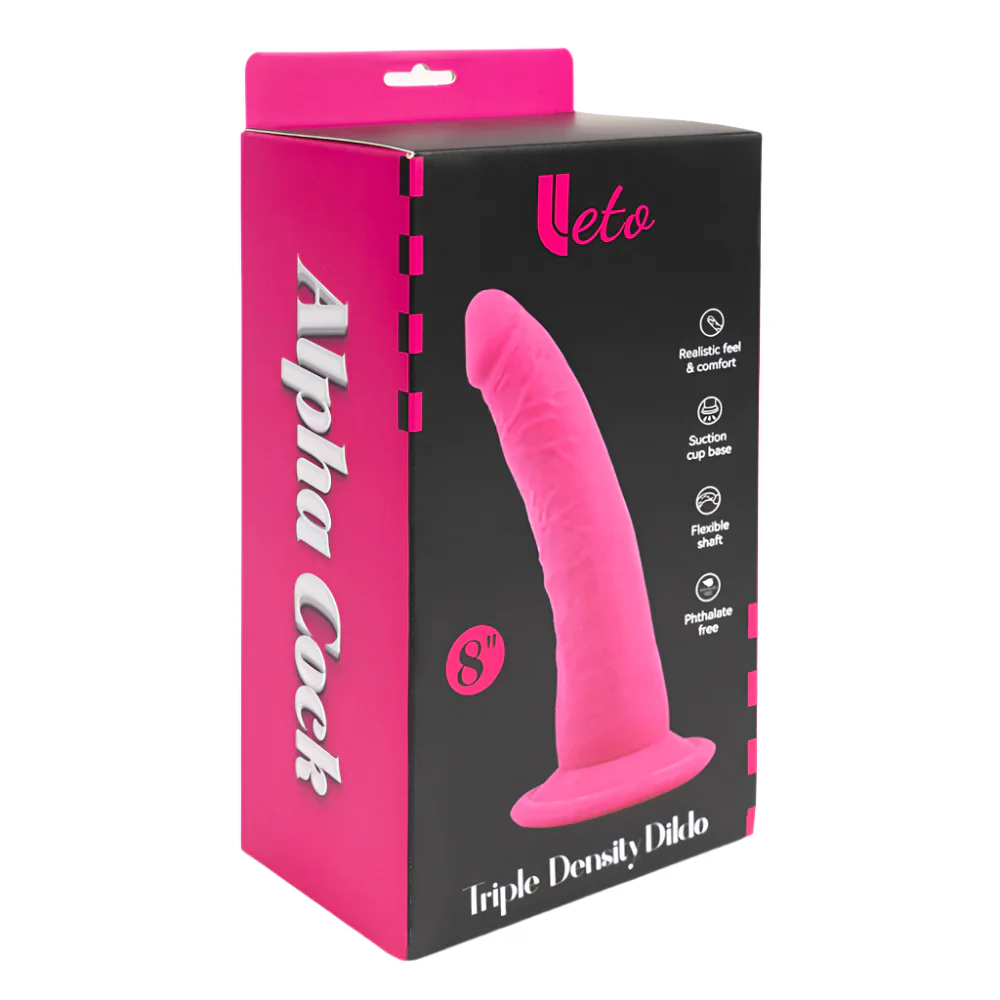 Leto Realistic 8" Alpha Cock Triple Density Dildo With Suction Cup - Image 10