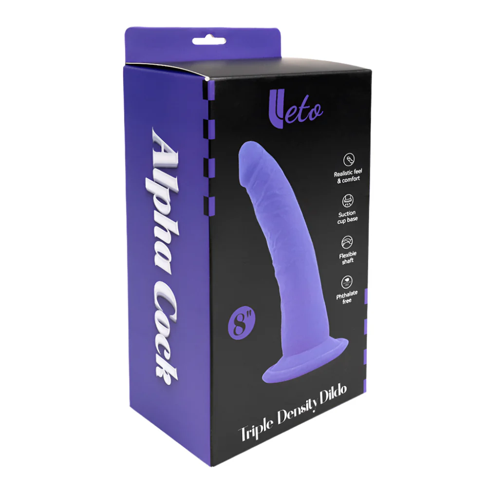 Leto Realistic 8" Alpha Cock Triple Density Dildo With Suction Cup - Image 5