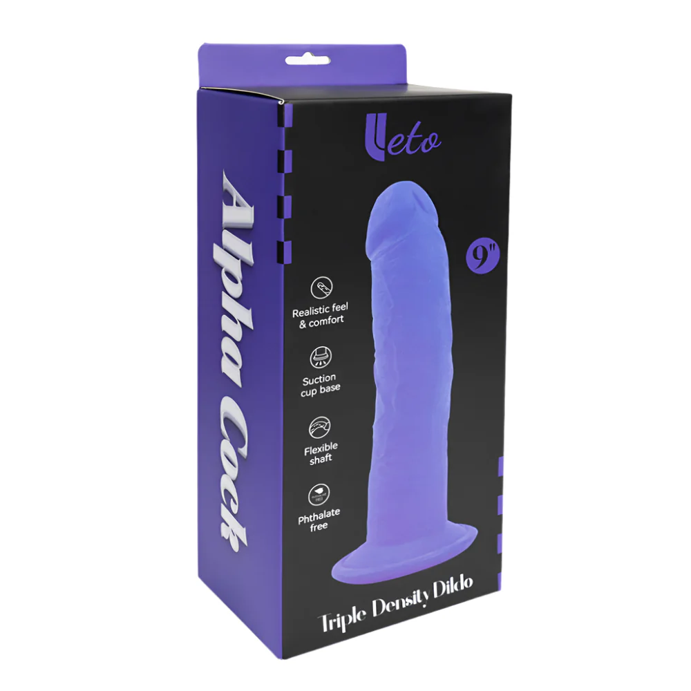 Leto Realistic 9" Alpha Cock Triple Density Dildo With Suction Cup - Image 10