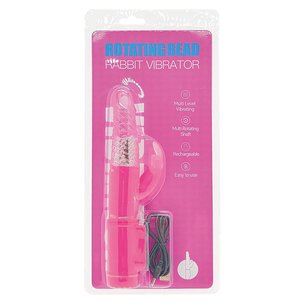 Leto Rechargeable Rotating Beads Rabbit Vibrator - Image 4