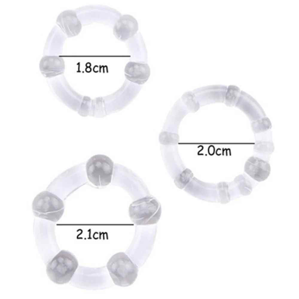 Leto Stay Hard Beaded Cock Rings 3-Pack - Image 2