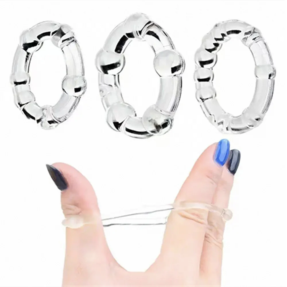 Leto Stay Hard Beaded Cock Rings 3-Pack - Image 4