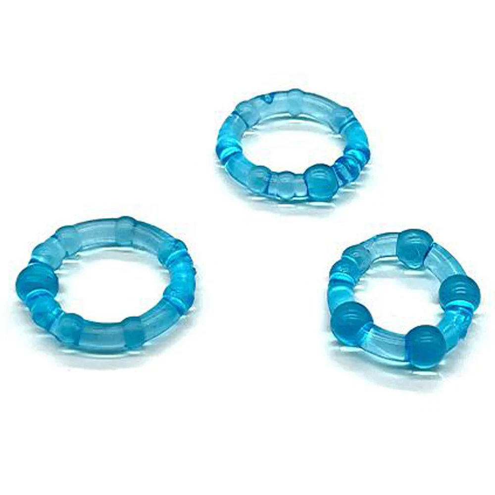 Leto Stay Hard Beaded Cock Rings 3-Pack - Image 5