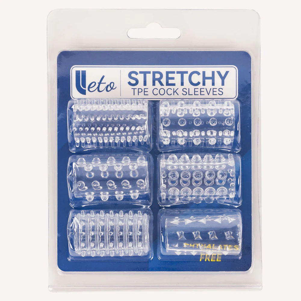 Leto Stretchy Textured Cock Sleeves - Image 8