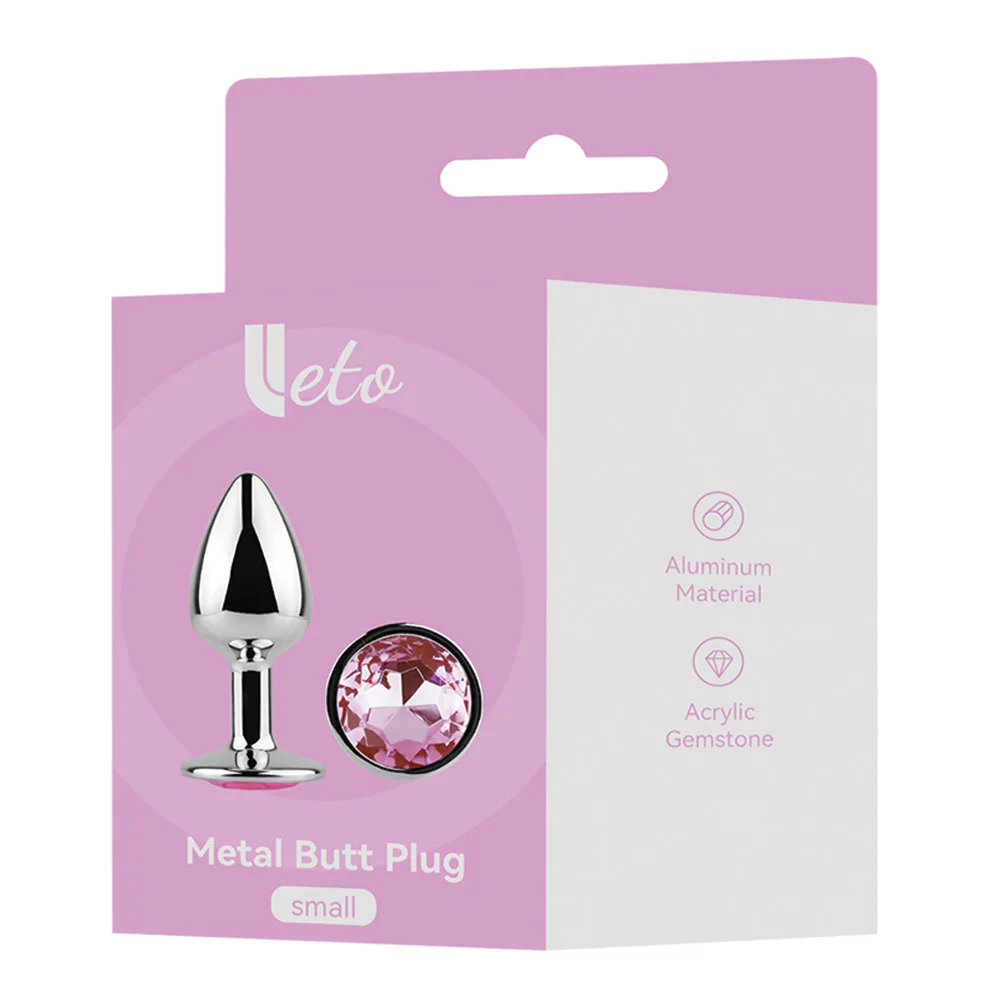 Leto Strobe Metal Butt Plug With Crystal - Small - Image 6