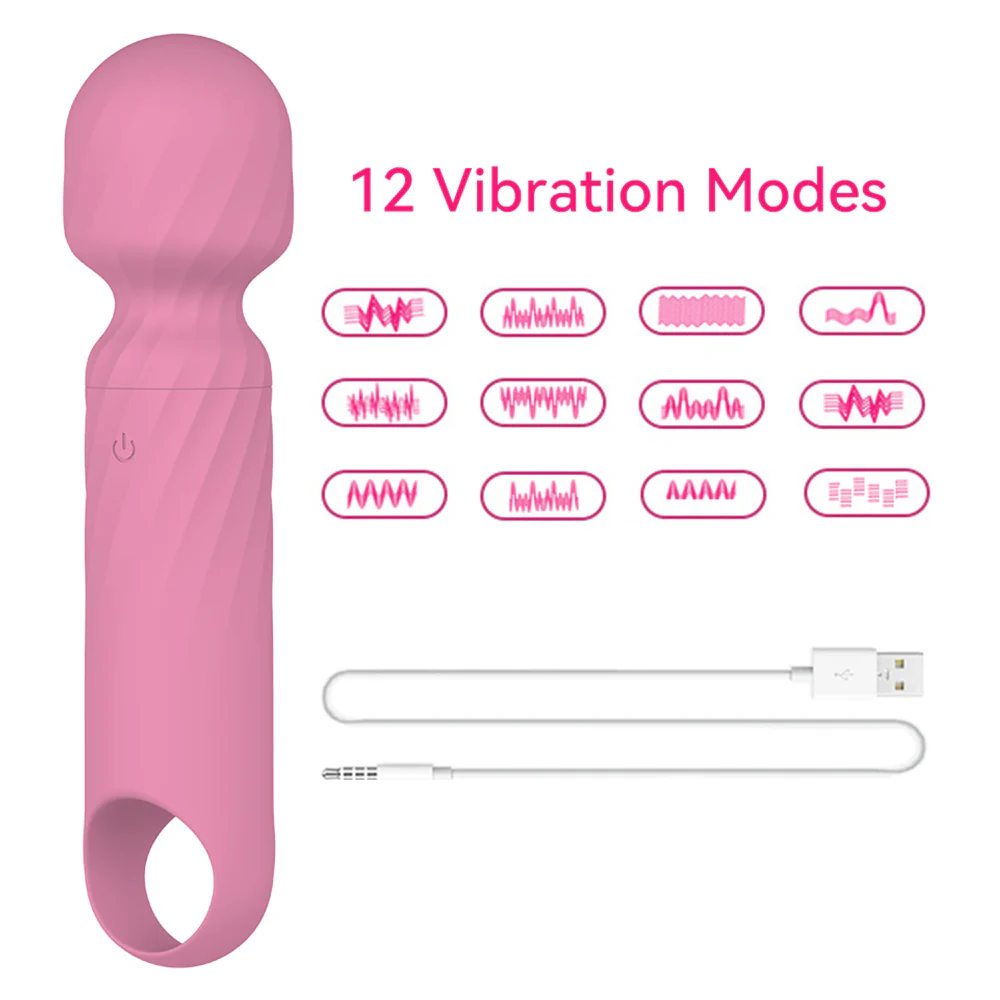 Leto Vibbi 12-Mode Mini Silicone Wand Vibrator - Image 11
