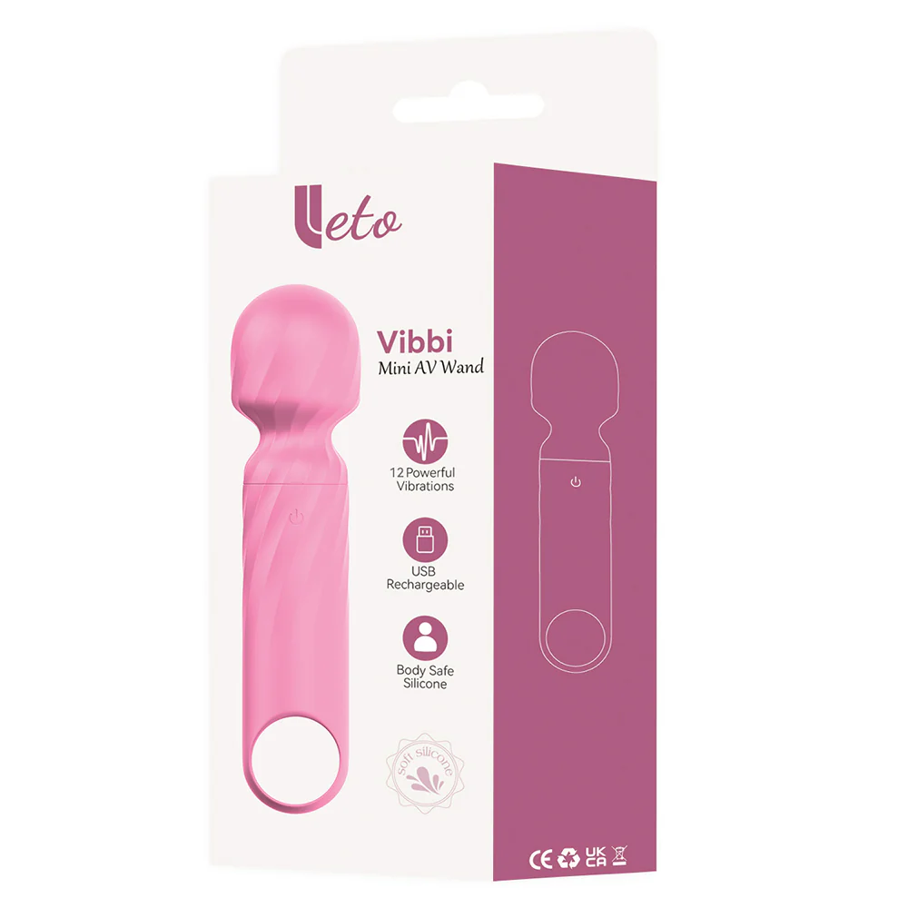 Leto Vibbi 12-Mode Mini Silicone Wand Vibrator - Image 12