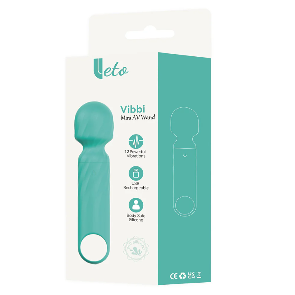 Leto Vibbi 12-Mode Mini Silicone Wand Vibrator - Image 5