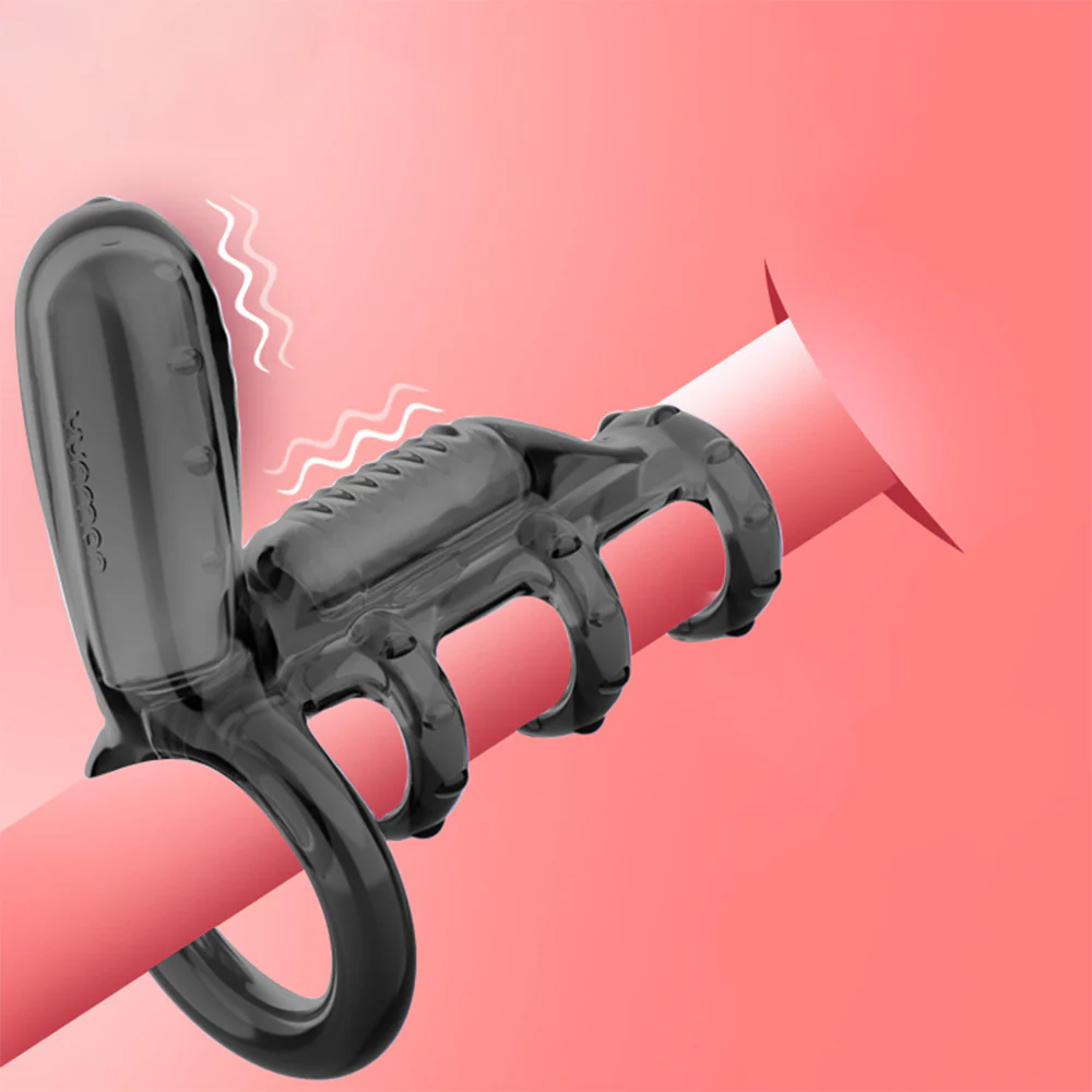 Leto Wave 2 Vibrating Clitoral Cock & Ball Ring Penis Sleeve - Image 3