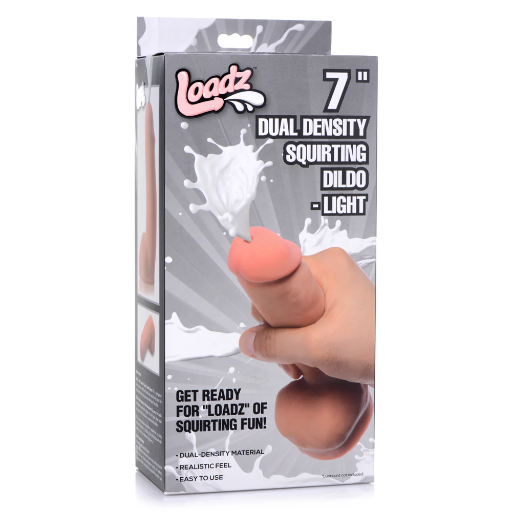 Loadz 7" Realistic Girthy Dual-Density Squirting Dildo - Image 10