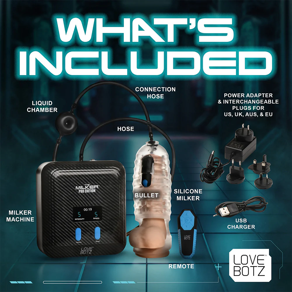 LoveBotz The Milker Stamina With Auto-Stroking, Suction & Vibration - Image 4