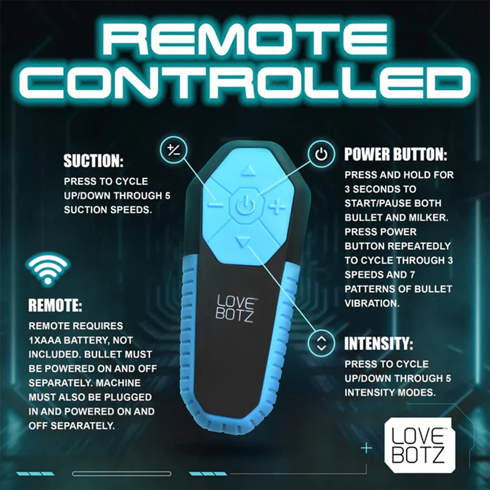 LoveBotz The Milker Stamina With Auto-Stroking, Suction & Vibration - Image 6