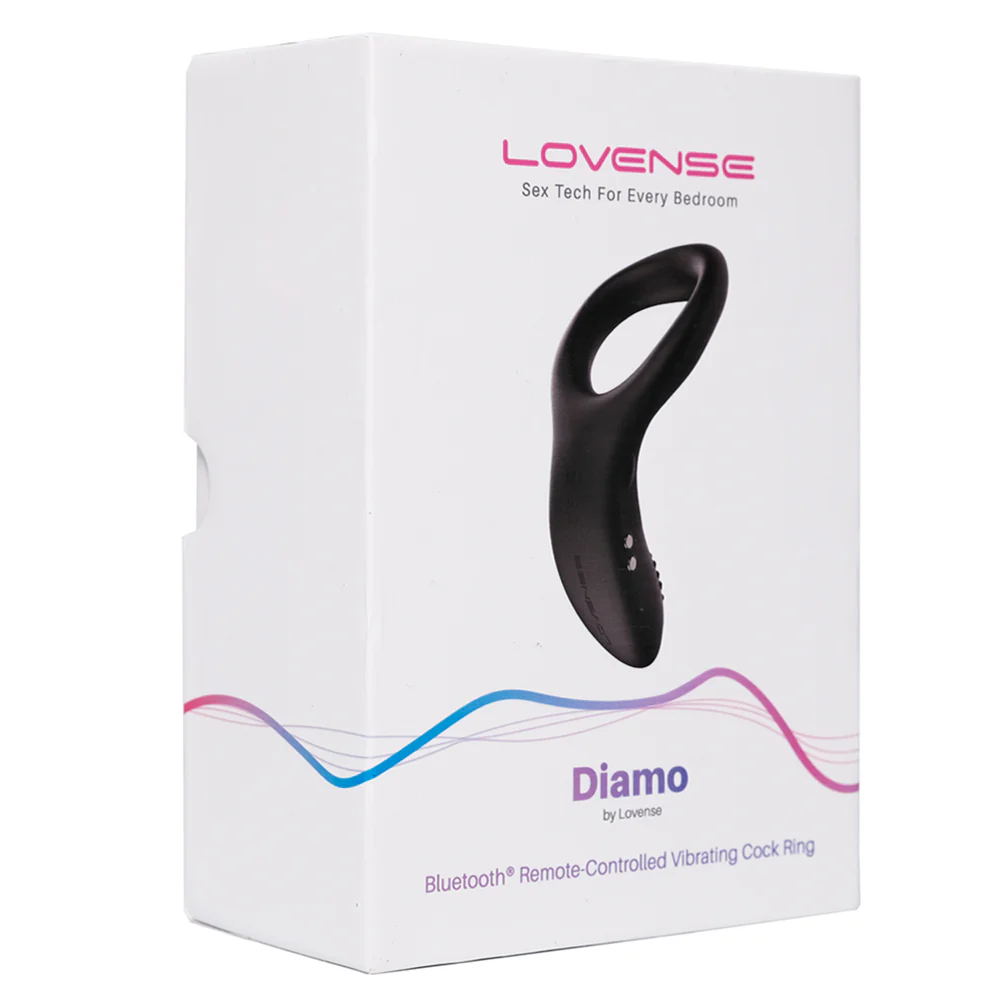 Lovense Diamo Bluetooth Vibrating Cock Ring With Perineal Arm - Image 7