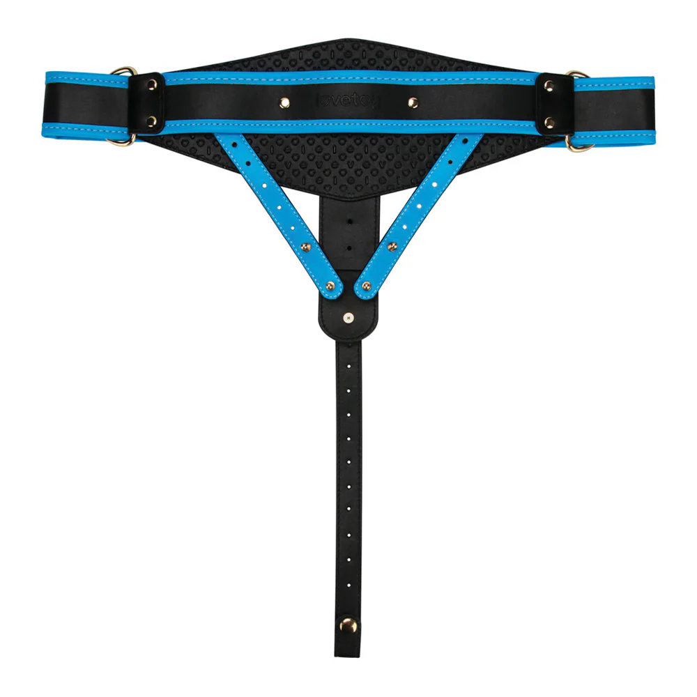 Lovetoy Ingen 9" Enhanced Unisex Hollow Silicone Strap-On Set - Image 11