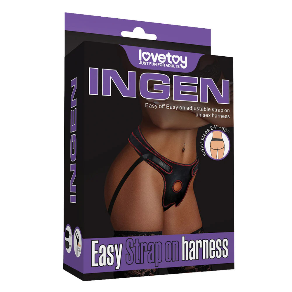 Lovetoy Ingen Unisex Adjustable Easy Velcro Strap-On Harness - Image 20