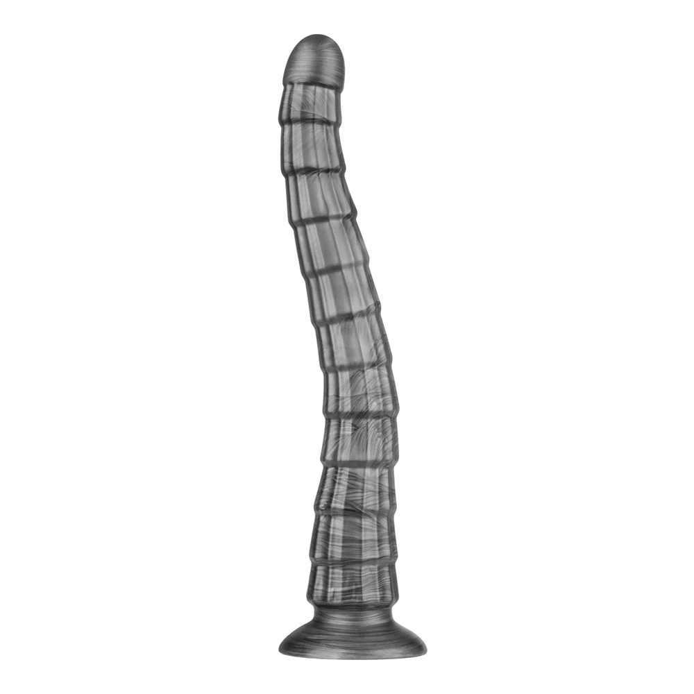 Lovetoy King-Sized 14.5" Vibrax Slider Vibrating Ribbed Dildo
