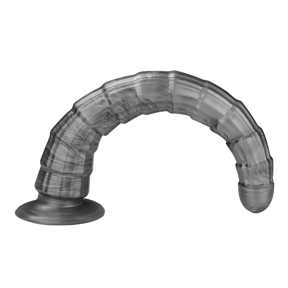 Lovetoy King-Sized 14.5" Vibrax Slider Vibrating Ribbed Dildo - Image 3