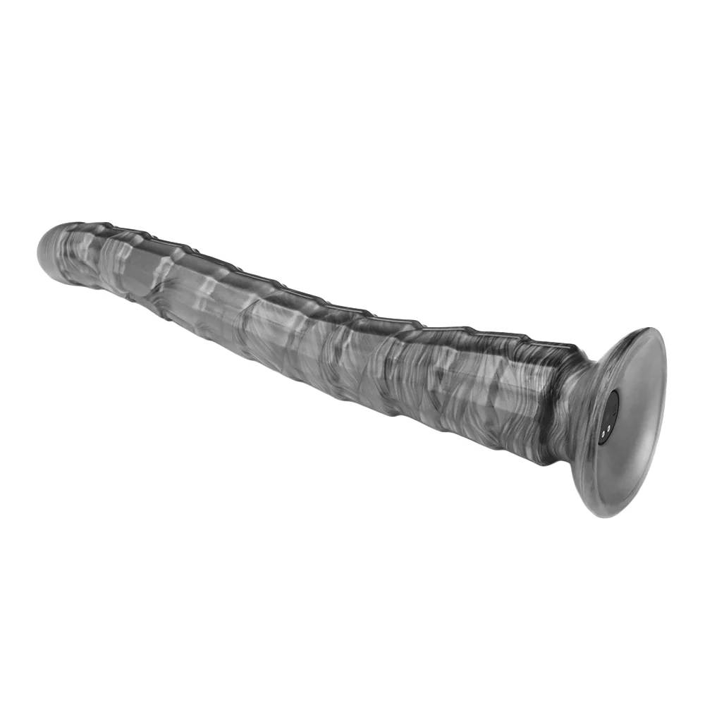 Lovetoy King-Sized 14.5" Vibrax Slider Vibrating Ribbed Dildo - Image 4