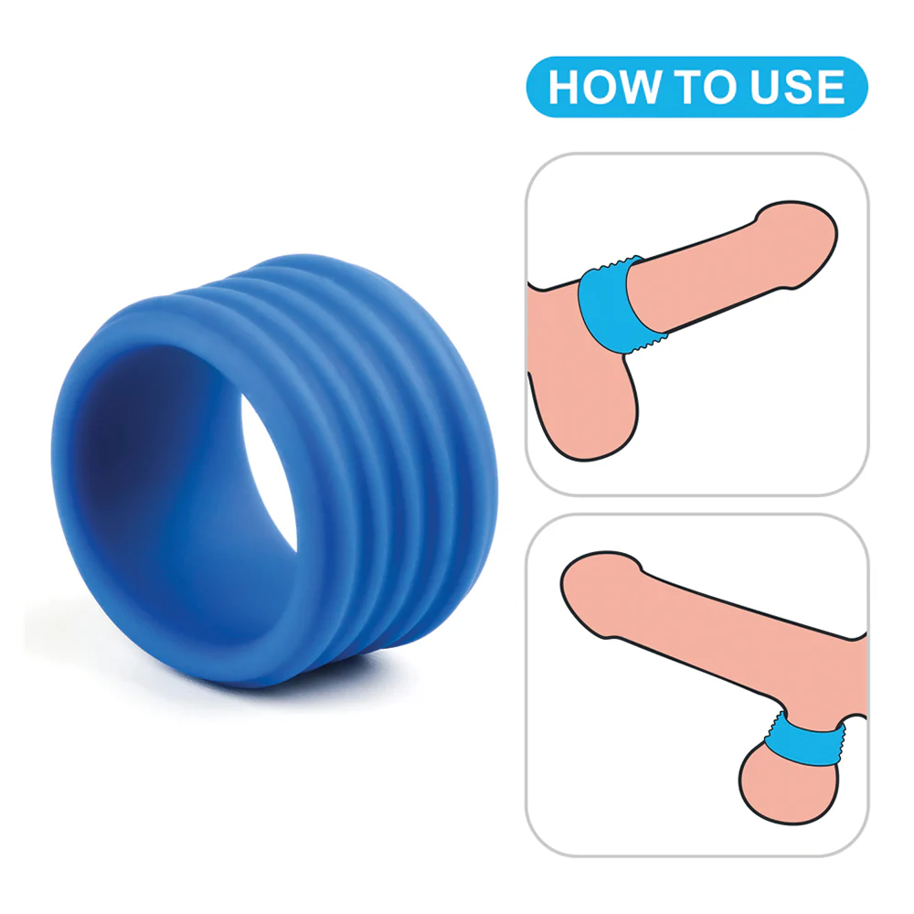 Lovetoy Pinnacle Pro Deep Rib Grip Cock Ring - Image 8
