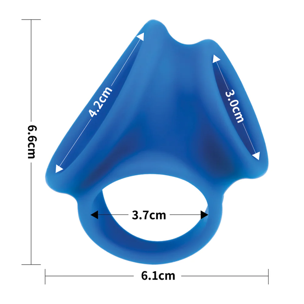 Lovetoy Pinnacle Pro Trio Grip Enhancer Cock & Ball Ring - Image 8