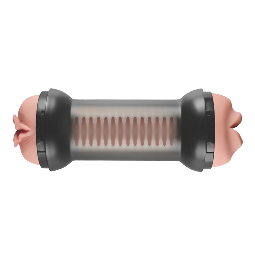 Lovetoy Training Master Realistic Double-Sided Mouth & Pussy Stroker - Image 3