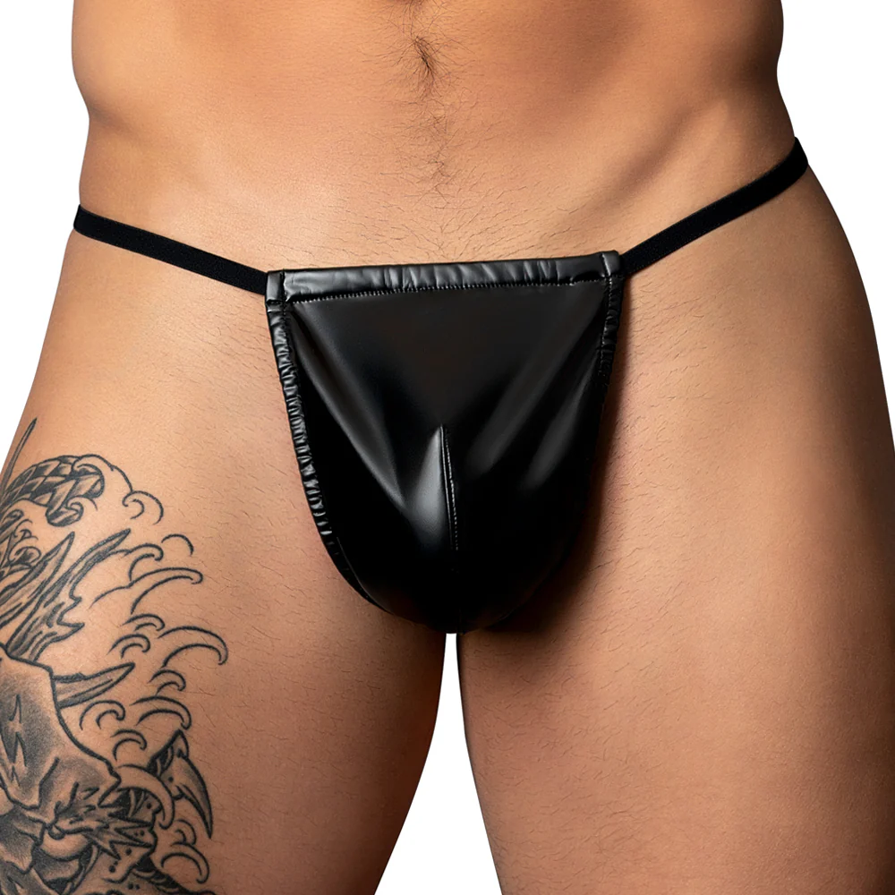Male Power Liquid Onyx 2.0 Wet Look G-String - Image 5