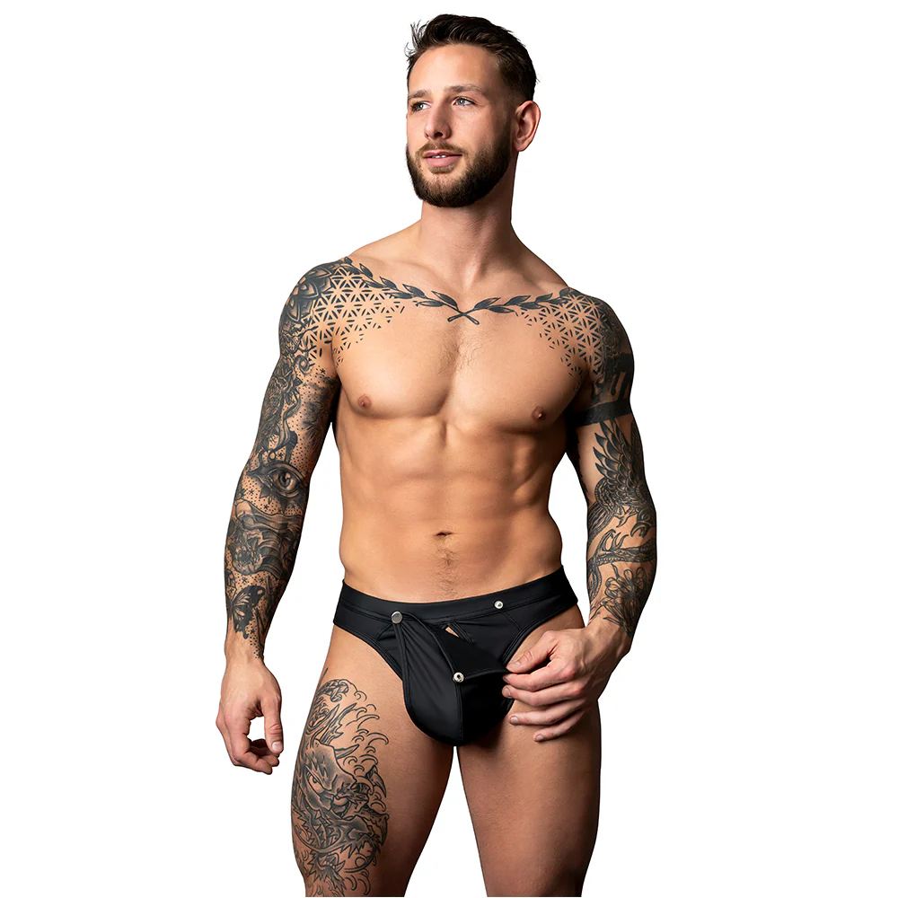 Male Power Snap Off Pouch Thong - Image 5