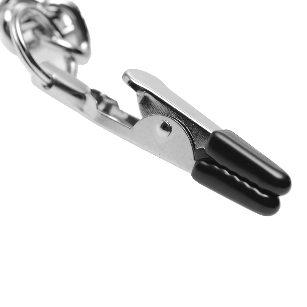 Master Series Chain Collar & Nipple to Genitals Clamp Set - Image 3