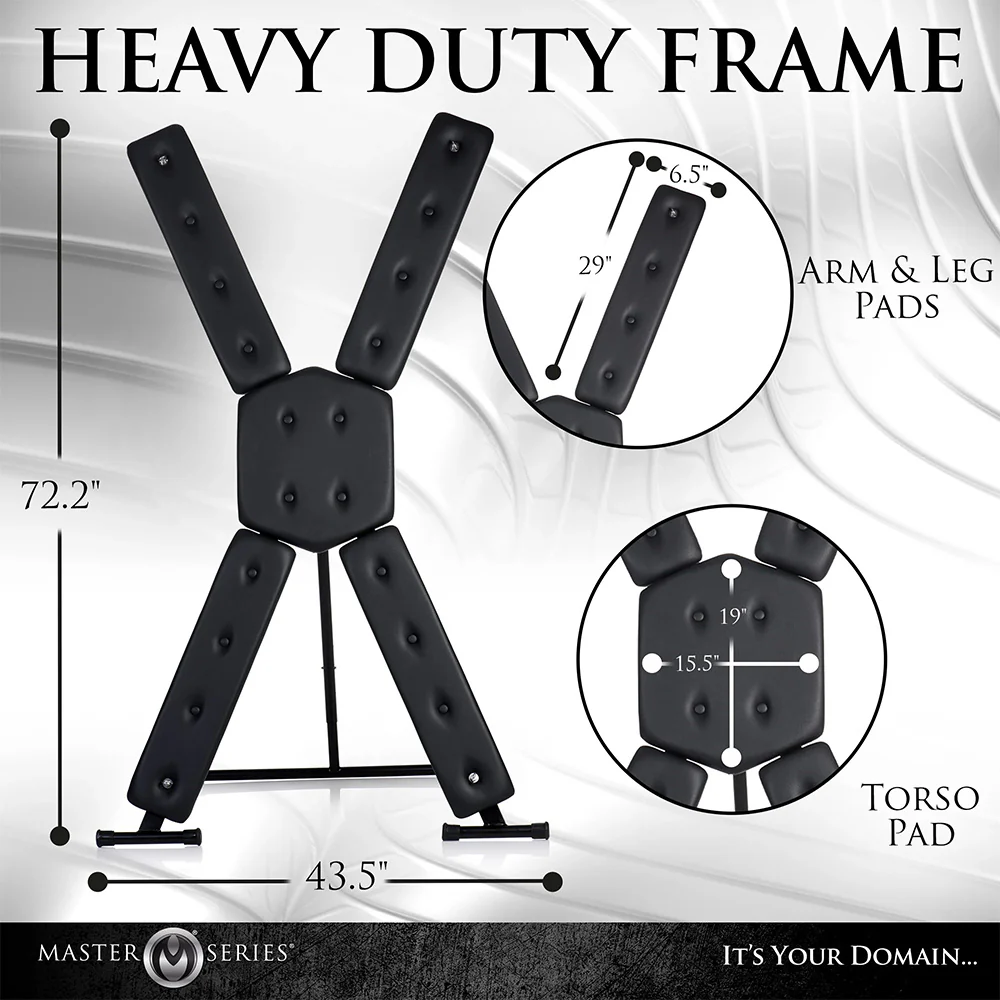 Master Series Deluxe Free-Standing St. Andrew's Cross - Image 3