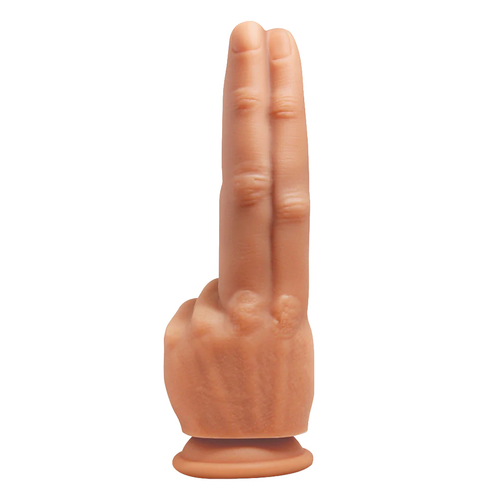 Master Series The Pleaser Double Finger Silicone Dildo - Image 2