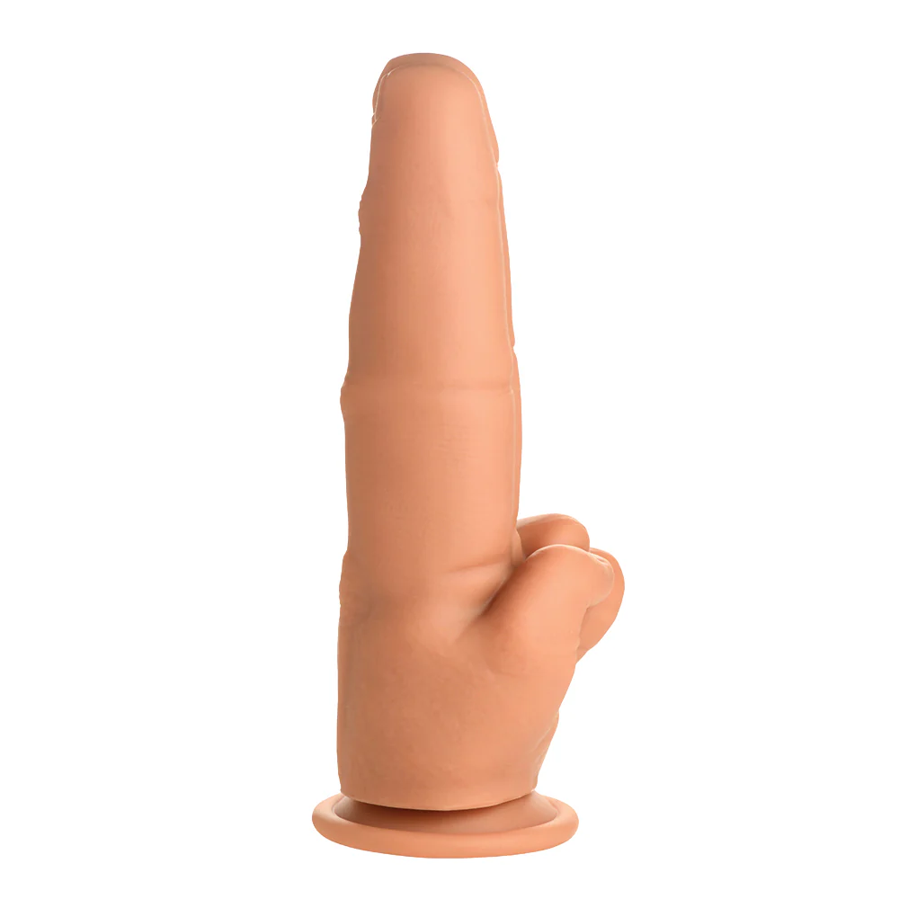 Master Series The Pleaser Double Finger Silicone Dildo - Image 4