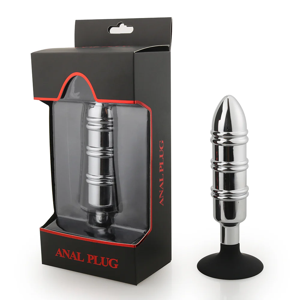 Metal Anal Plug With Silicone Suction Cup or Anchor - Image 13