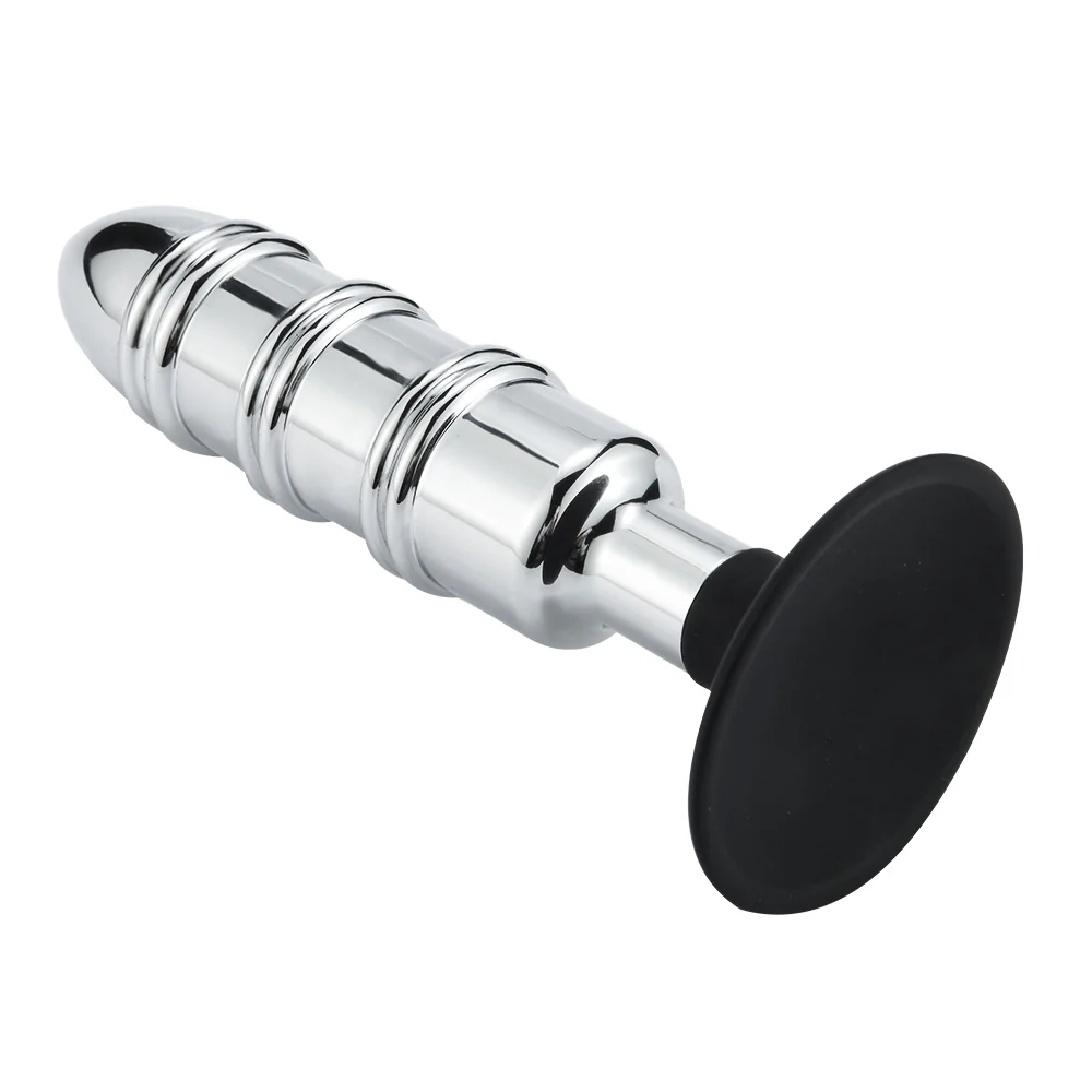 Metal Anal Plug With Silicone Suction Cup or Anchor - Image 8
