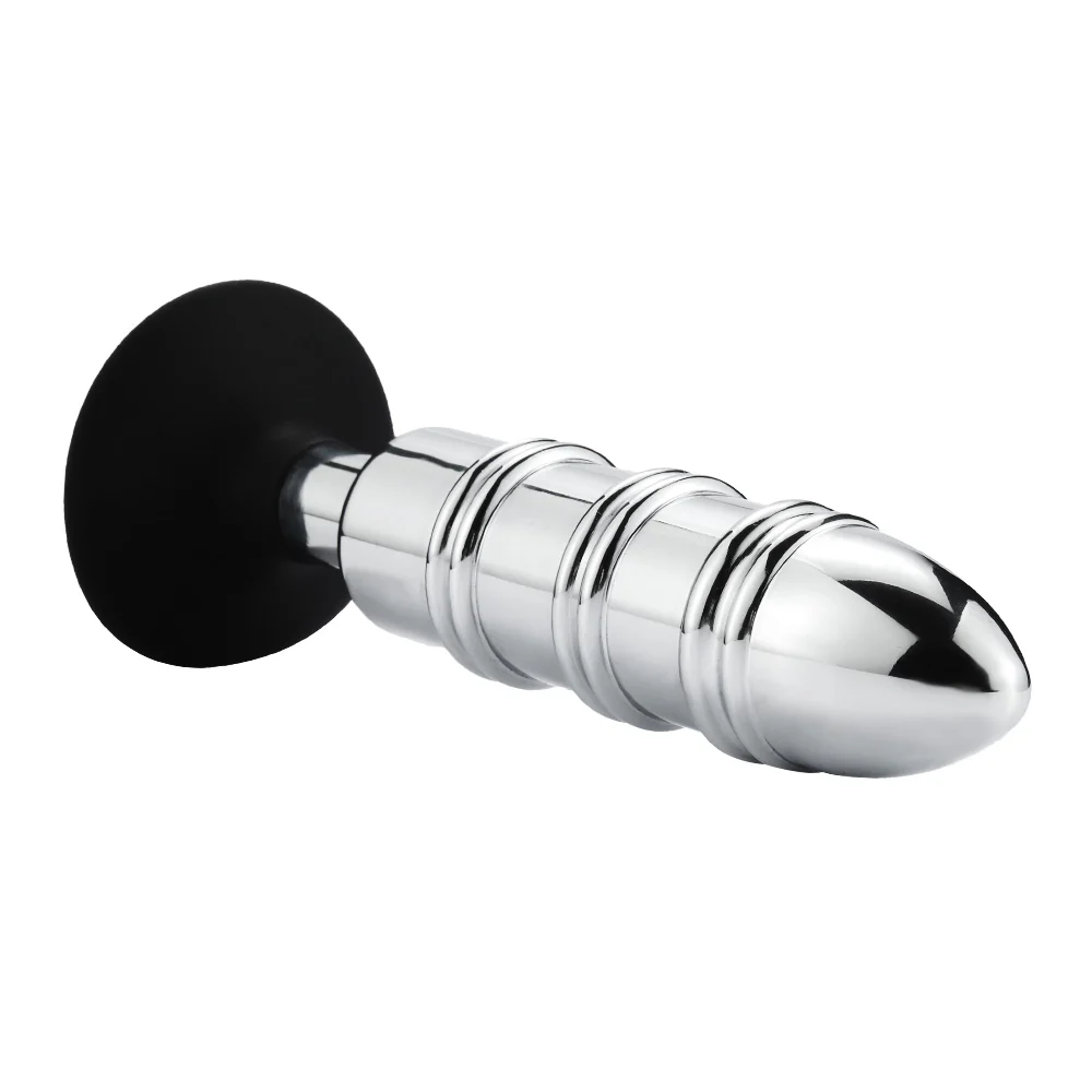 Metal Anal Plug With Silicone Suction Cup or Anchor - Image 9