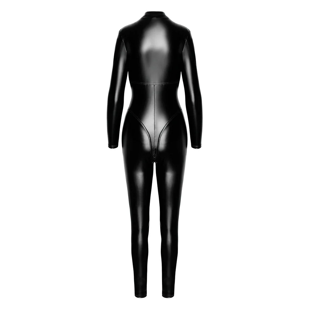 Noir Handmade Chimera Powerwetlook Overall Catsuit - Image 6