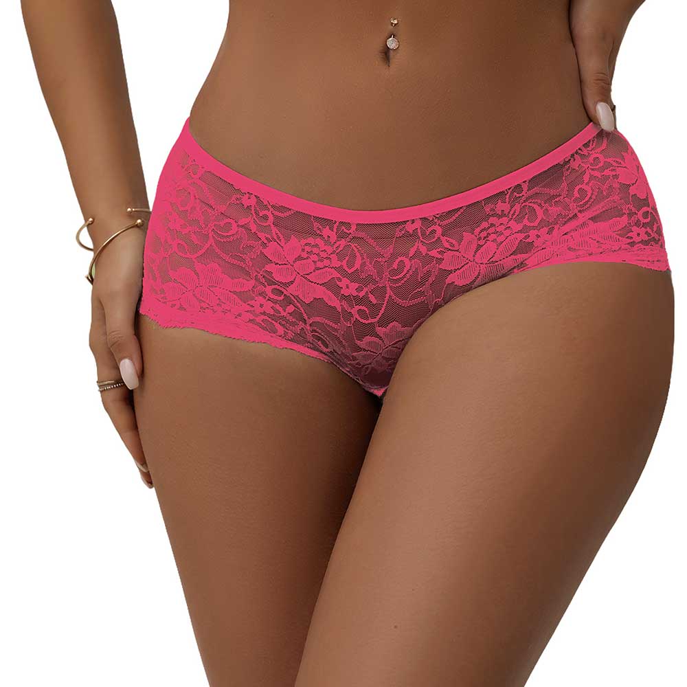 Oh Yeah Crotchless Corset Back Sheer Lace Panty - Image 9