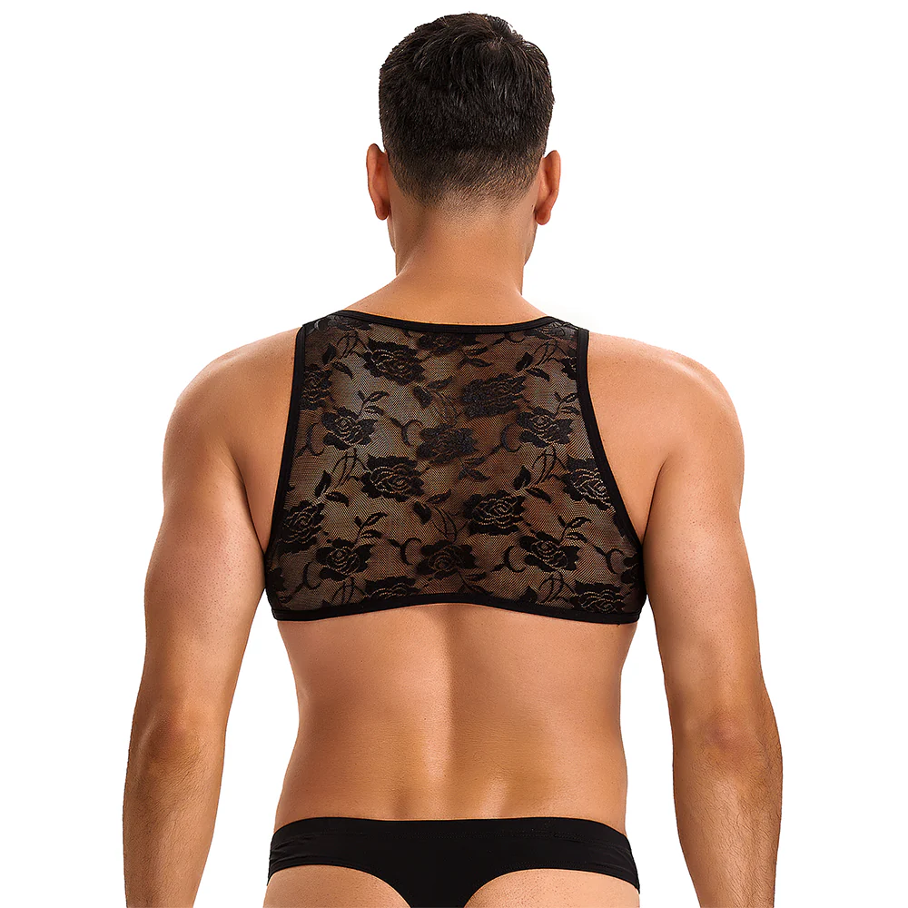 Oh Yeah Floral Lace Cropped Tank Top - Image 6