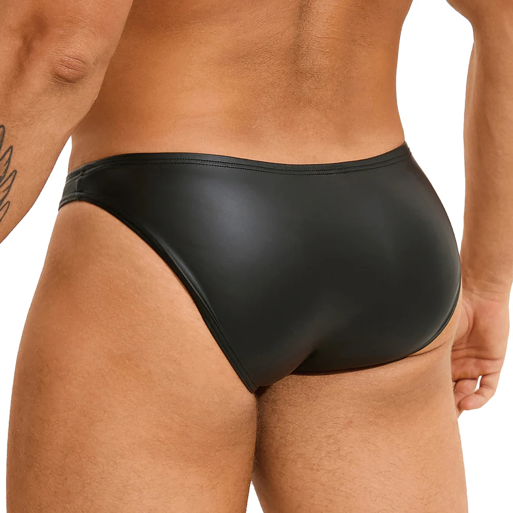 Oh Yeah Matte Wet Look Briefs - Image 3