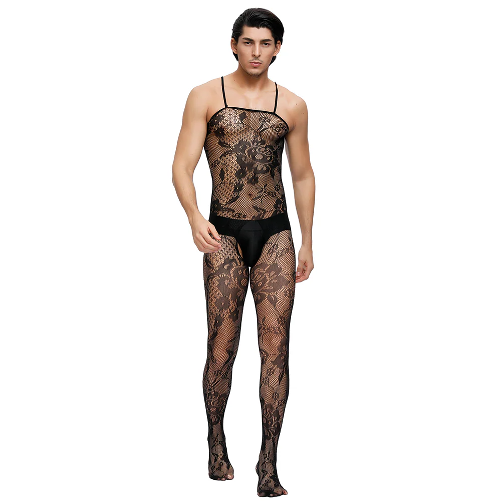 Oh Yeah Spaghetti Strap Crotchless Bodystocking - Image 4