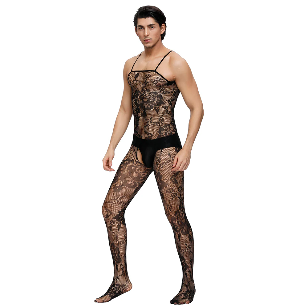 Oh Yeah Spaghetti Strap Crotchless Bodystocking - Image 5