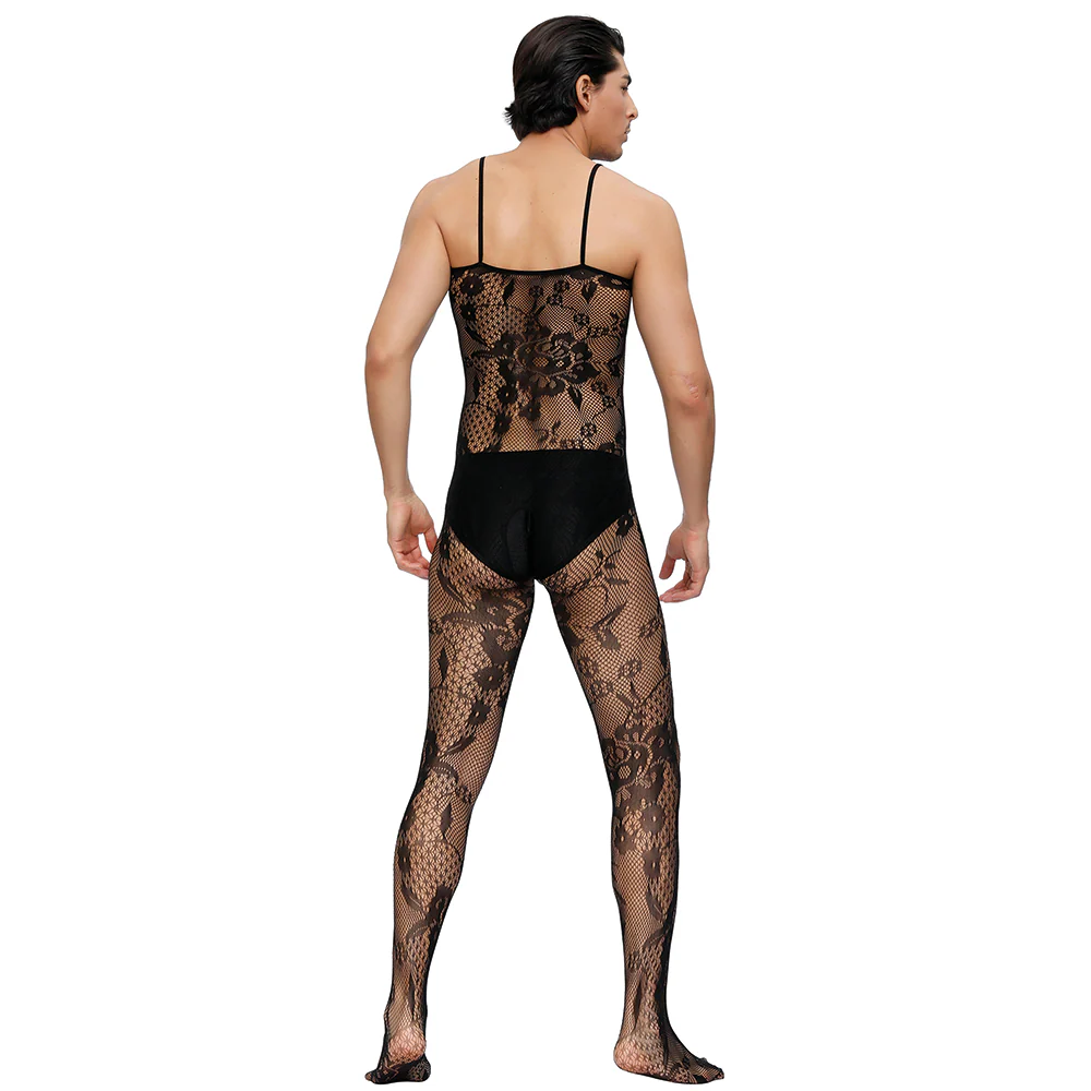 Oh Yeah Spaghetti Strap Crotchless Bodystocking - Image 6