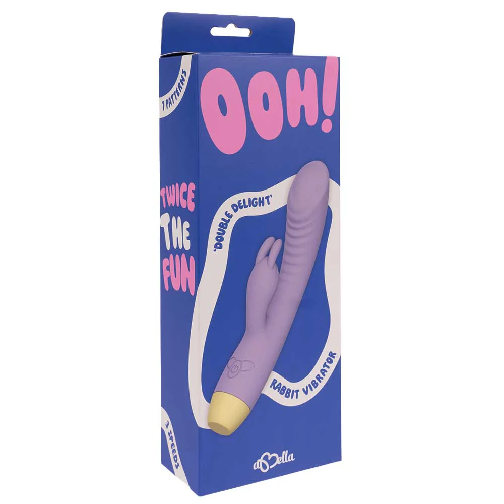 Ooh! Double Delight Ribbed Rabbit Vibrator - Image 7