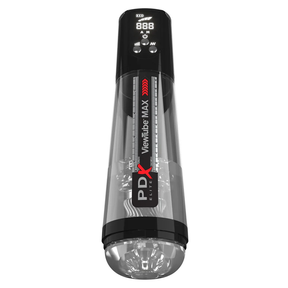 PDX Elite ViewTube Max View See-Through Suction Stroker