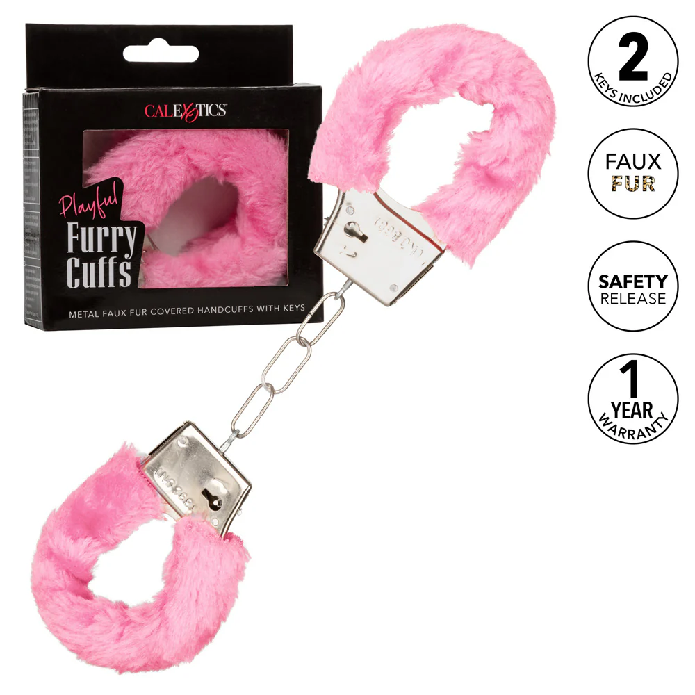 Playful Lockable Furry Cuffs - Image 4