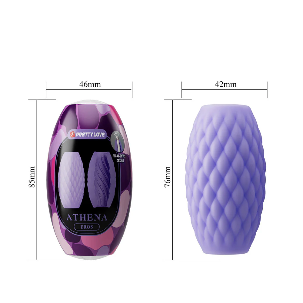 Pretty Love Athena Eros Double-Sided Egg Masturbator & Case - Image 5