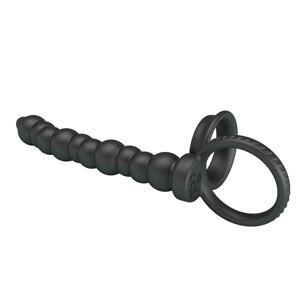 Pretty Love Dillion Double Penetration Anal Beads Cock & Ball Ring - Image 3