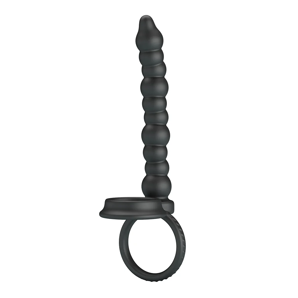 Pretty Love Dillion Double Penetration Anal Beads Cock & Ball Ring - Image 4