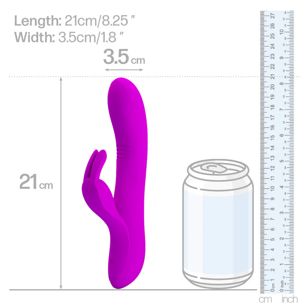 Pretty Love Dylan Come-Hither G-Spot Stroking Rabbit Vibrator - Image 4