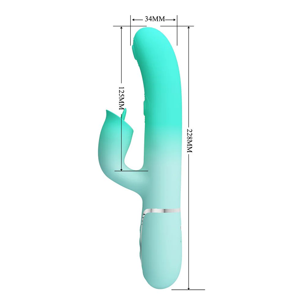 Pretty Love Gigi G-Spot Thumping Clitoral Licking Rabbit Vibrator - Image 5